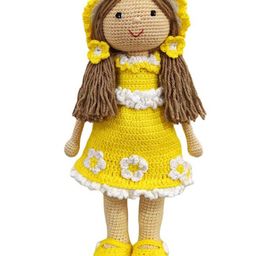 Happy Threads Sunshine Handcrafted Adorable Cuddly Doll, Perfect Gift for Girls - 30 cm image 2
