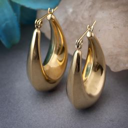KRENOZ Circular Half Hoop Earrings-35