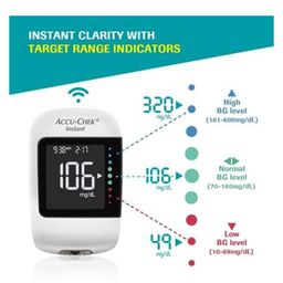 ACCU-CHEK INSTANT GLUCOMETER (WITH BLUETOOTH TECHNOLOGY AND MYSUGR MANAGEMENT APP & 10 FREE STRIPS) image 3