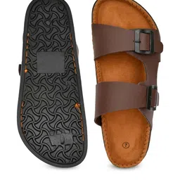 VATELIO Men Dark Cherry With Synthetic Comfort Sandals-picture-2