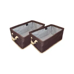 Tweedle Brown Set of 2 Regular Multi-Utility Organisers image 1