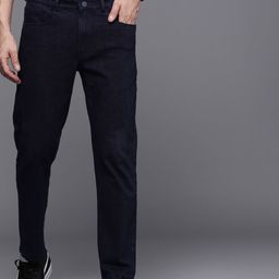 Louis Philippe Jeans Men Navy Blue Slim Fit Low-Rise Stretchable Jeans-image-87
