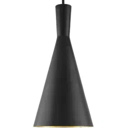 Homesake Black Metal Loft Lamp Cone Shaped Hanging Lamp - Set of 1-image-14