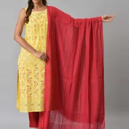 Aurelia Red Chequered Dupatta image 1
