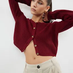 Trendyol Women Crop Cardigan-image-83