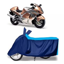 Auto Pearl Two Wheeler Cover for Suzuki GSX R1300 Hayabusa - Cyan, Blue-image-50