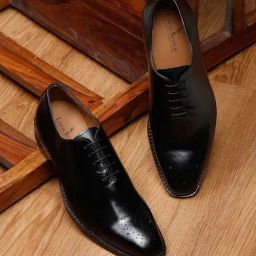 Louis Stitch Men's Obsidian Black Oxford Shoes-image-85