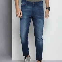 The Indian Garage Co Men Slim Fit Light Fade Stretchable Jeans-picture-18