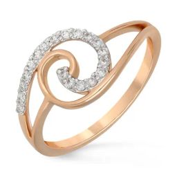 Malabar Gold and Diamonds 18k IGI Certified Diamond Rose Gold Ring for Women-picture-1