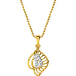 Kisna Diamond & Gold Jewellery 18k Khloe Diamond Pendant-picture-6