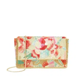 Accessorize London Multicolor Textured Small Clutch-image-31