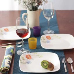 Corelle Daisy Field Vitrelle Glass Square Medium Plates - Set of 6-image-38