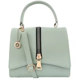 Esbeda Green Solid Handbag-image-25