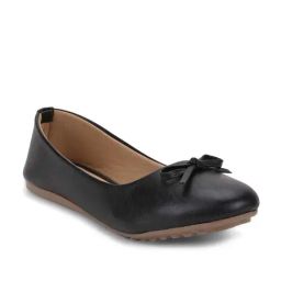 Salario Women's Black Flat Ballets-picture-32