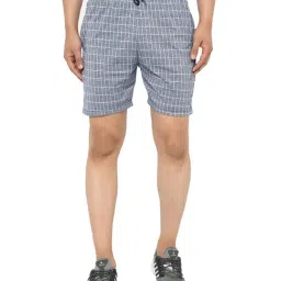 Vimal Jonney Blue Cotton Shorts-picture-42