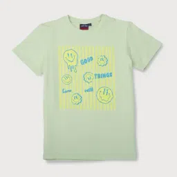 Gini & Jony Boys Green Printed T-Shirt-picture-36