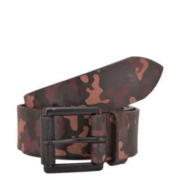 Woodland Brown & Green Casual Leather Belt for Men-13
