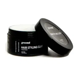 Groomd Hair Styling Clay for Natural Texture and Matte Finish - Hair Wax Clay, Hold Hair Clay (75 g)-48
