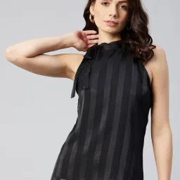 Marie Claire Black Striped Top-36