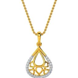 Kisna Diamond & Gold Jewellery 14k Kayce Diamond Pendant-image-48