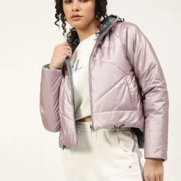 Elle Pink Regular Fit Jacket-image-5
