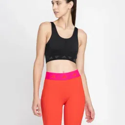 adidas Black Polyester AEROKNIT B Sports Bra-picture-42