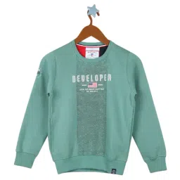 Monte Carlo Kids Teal Blue Printed Full Sleeves Sweatshirt-image-87