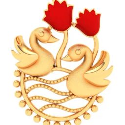 P.C. Chandra Jewellers 22k Gold Togetherness Pendant for Women-picture-16