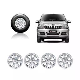 Auto Pearl Car Full Caps Silver 381 mm(15 Inch) Wheel Cover Compatible with Quanto-image-63