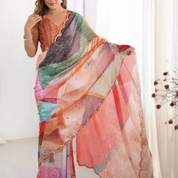 CaniBani Multi Silk Blend Sarees-image-96