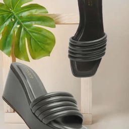 Iconics Women's Grey Casual Wedges-image-44