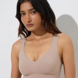 Wunderlove by Westside Light Taupe Invisible Non-Padded Bra-picture-42
