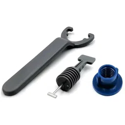FLAMINGO ENTERPRISE 50 Pcs Tile Leveling System Clips with Special Wrench 7 cm Length Non-Magnetic Blue, FM-250-28