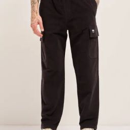 The Bear House Grey Relaxed Fit Solid Cargo-image-32