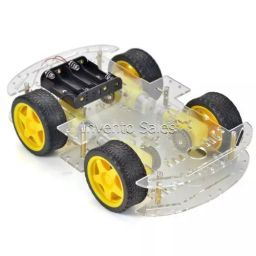 Invento ISC 653-1 2 layer 4 Wheel Smart Robot Car Chassis Kit With Battery Holder-picture-10