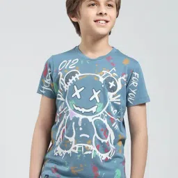 Monte Carlo Boys Blue Printed T-Shirt-picture-27