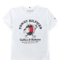 Tommy Hilfiger White Regular Fit T-Shirt-image-49