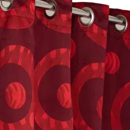 Swayam Sigma Eyelet Window Curtains - Set of 2 (5 Ft) image 2