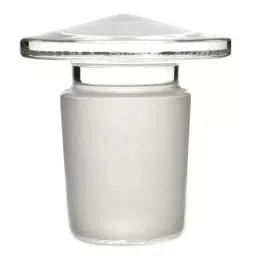 ABGIL ABG828 Borosilicate Glass Flat Head Solid Cone Stopper Joint Size - B-55-18