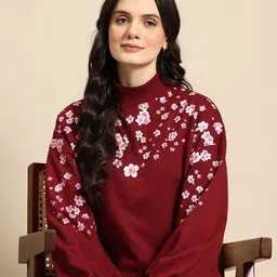 Mast & Harbour Floral Printed Sweatshirt-picture-19