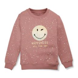 Gini & Jony Kids Pink Printed Full Sleeves Sweatshirt-image-28