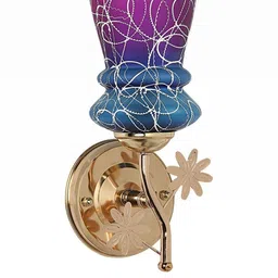 Somil Premium Designer Glass Wall / Night Lamp Elegant & Stylish Dcor Accent for Modern Interiors, color- Pink, Firozi, White; Size:- 19 X 23 X 30 CM-image-69
