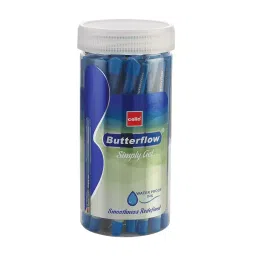 Cello Butterflow Simply Gel pen Cap Closure Type Blue, Black & Red Ink, 8907234017335 (Pack of 25)-image-89