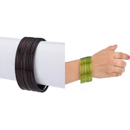 1ST TIME Set Of 24 Brown Alloy Bangles-picture-49