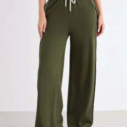 Styli Green Cotton Regular Fit Trackpants-picture-17