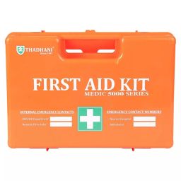 THADHANI MEDIC 5000 Series All-in-One First Aid Kit Box 32x22x13 cm, Orange-image-38