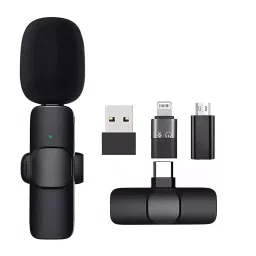 TECHNOVIEW Wireless Microphone 50 m Range Noise cancellation Lavalier Plug & Play Microphone-34