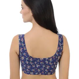 Da Intimo Blue Non Wired Padded Sports Bra-picture-21