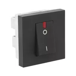 Legrand Switch with Indicator Allzy 32 Amp 1 Way 2 Module Matt Black, 6812 16 image 2