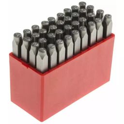 RS PRO 3mm x 36 Pc Engraving Letter Punch Set 27 Pcs x Capital A-Z English Letter Stamp 9, 8754777-38